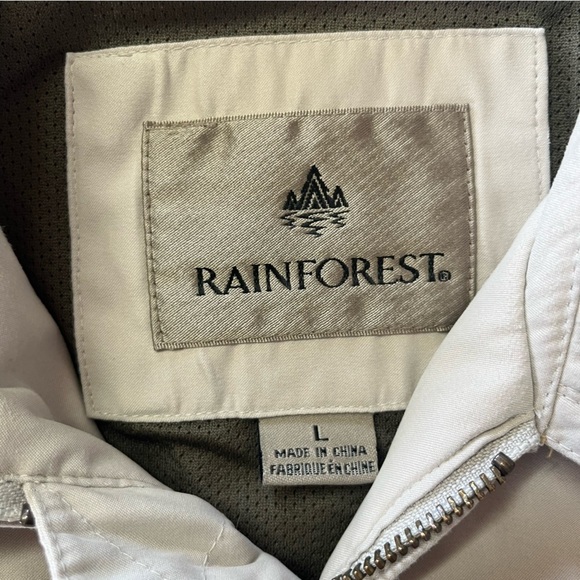 Rainforest Stone Lightweight Lined Spring Fall Full Zip Jacket - Picture 3 of 12